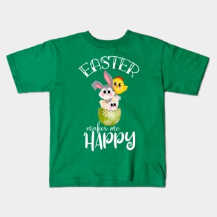 Easter Kids Easter Chick Bunny Lamb Easter Kawaii Kids T-Shirt